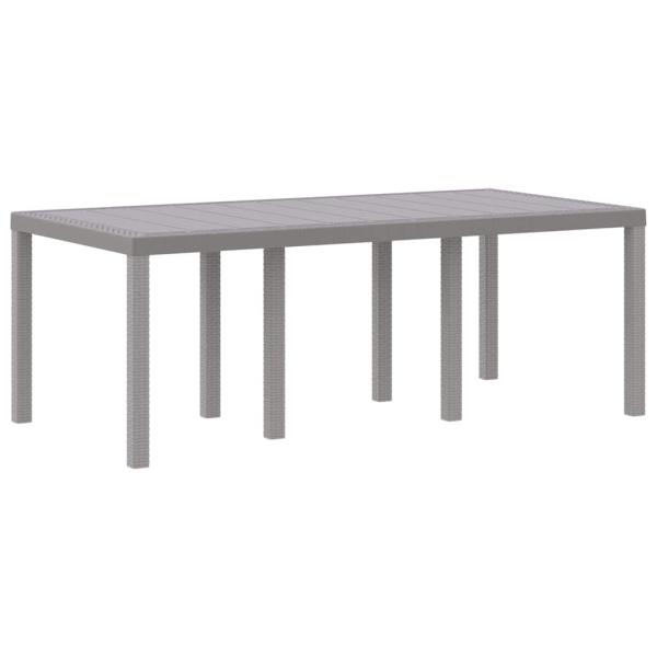 Garten-Essgruppe 9 pcs Hellgrau 8-Sitzer Polypropylen