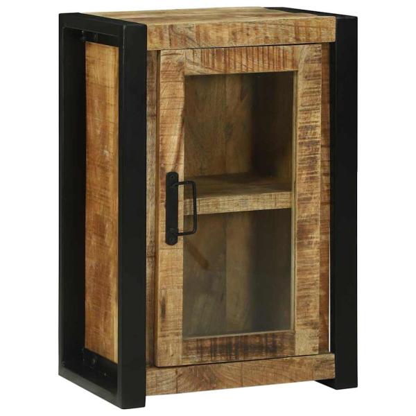ARDEBO.de - Badezimmer Wandregal 40x30x60 cm Massivholz Raues Mango