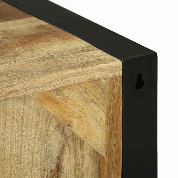 Badezimmer Wandregal 40x30x60 cm Massivholz Raues Mango