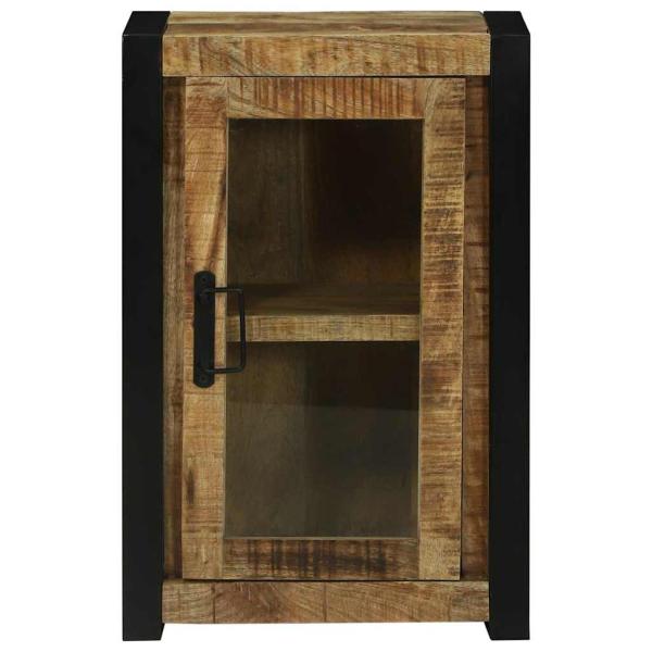 Badezimmer Wandregal 40x30x60 cm Massivholz Raues Mango