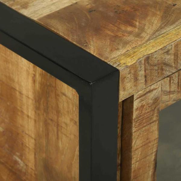 Badezimmer Wandregal 40x30x60 cm Massivholz Raues Mango