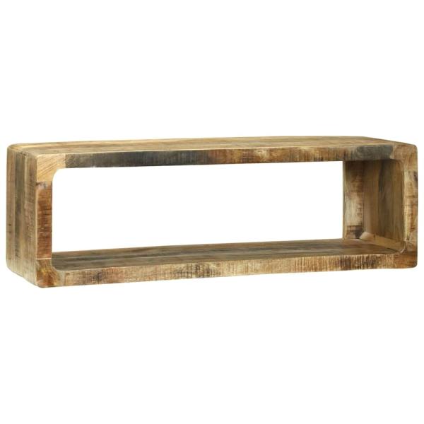 3-teiliges TV-Schrank Set Massivholz Grobes Mango