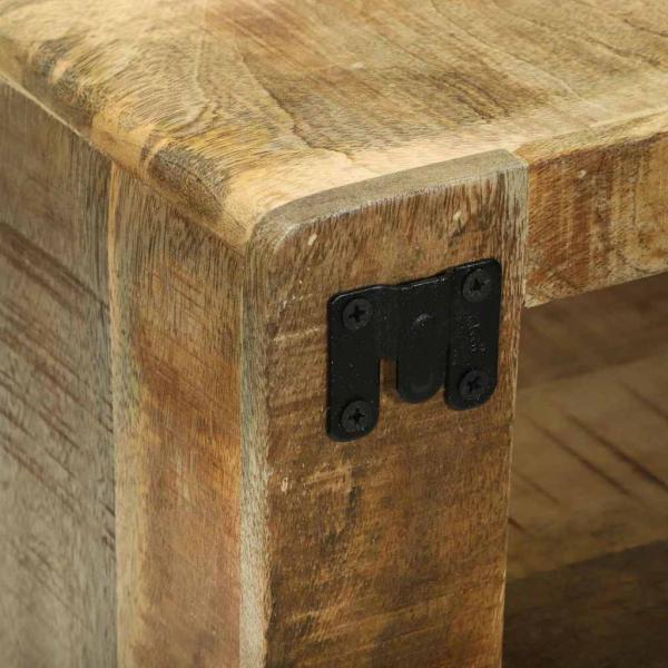 3-teiliges TV-Schrank Set Massivholz Grobes Mango