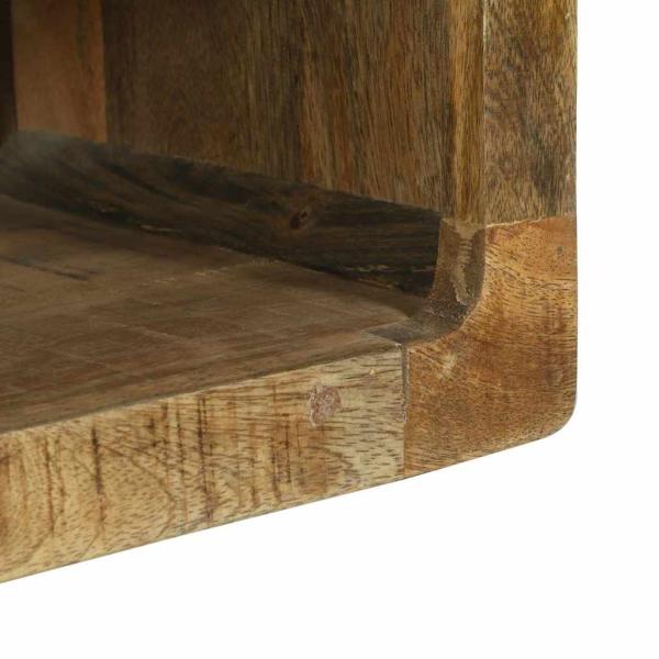 3-teiliges TV-Schrank Set Massivholz Grobes Mango