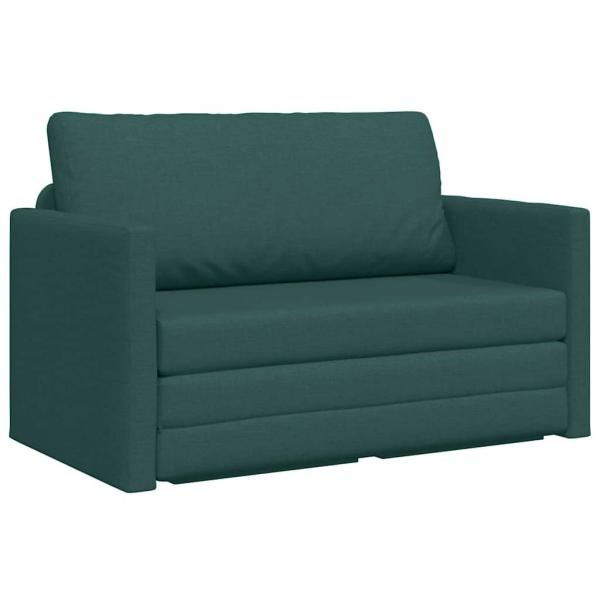 ARDEBO.de - Bodensofa Bett 2-in-1 Dunkelgrün 124x71x78 cm Stoff