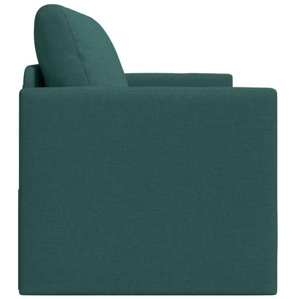 Bodensofa Bett 2-in-1 Dunkelgrün 124x71x78 cm Stoff