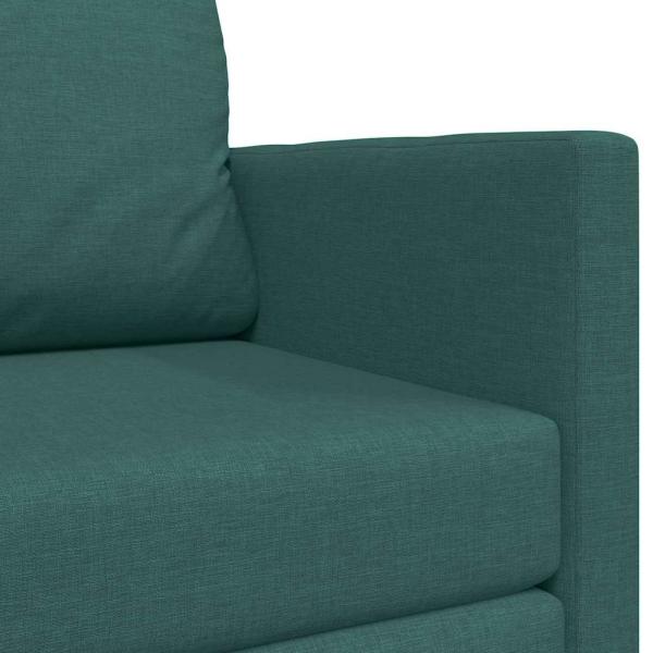 Bodensofa Bett 2-in-1 Dunkelgrün 124x71x78 cm Stoff
