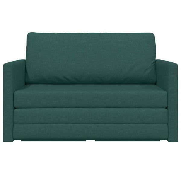 Schlafsofa Dunkelgr?n 124 x 71 x 78 cm Stoff