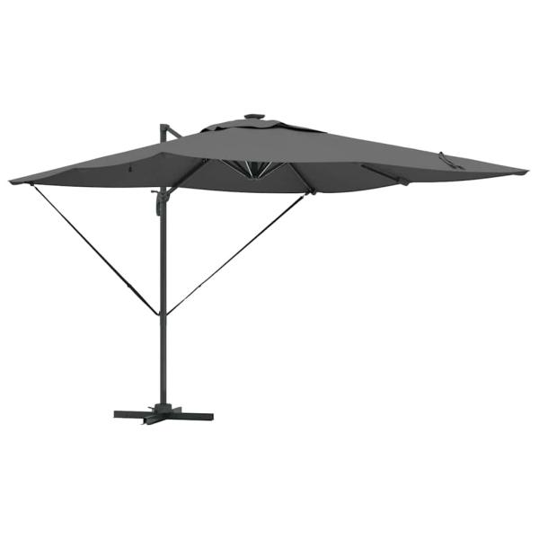 Freischwingender Roma Parasol 286 x 285 x 270 cm Aluminium