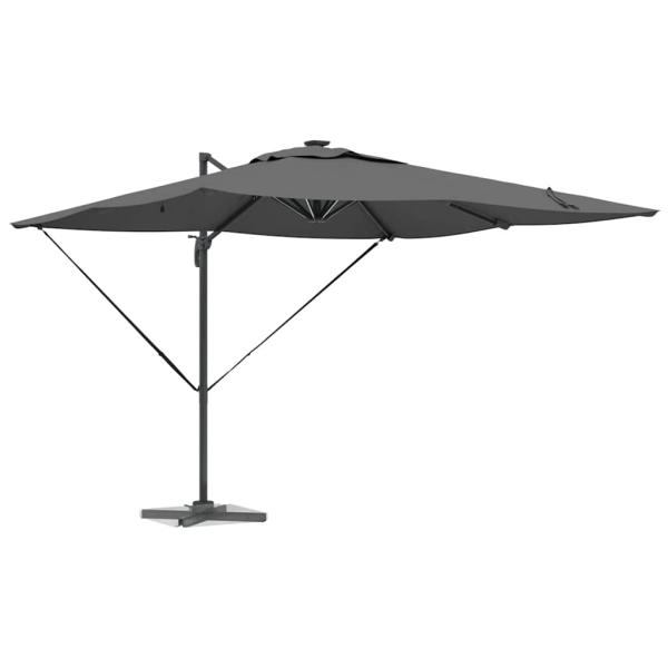 Freischwingender Roma Parasol 286 x 285 x 270 cm Aluminium
