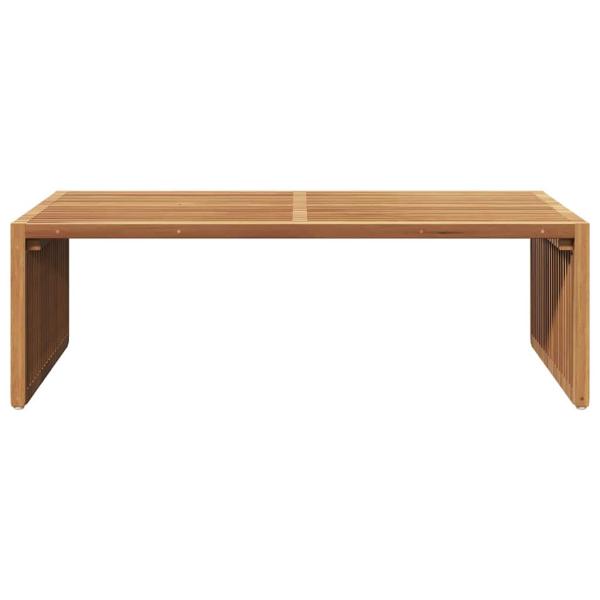 Gartenseit Tisch 110x55x35.5 cm Massivholz Teak