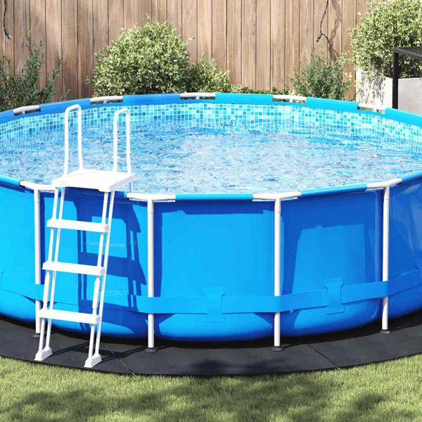 ARDEBO.de - Poolunterlage Schwarz Ø 428 cm, Vliesstoff rund