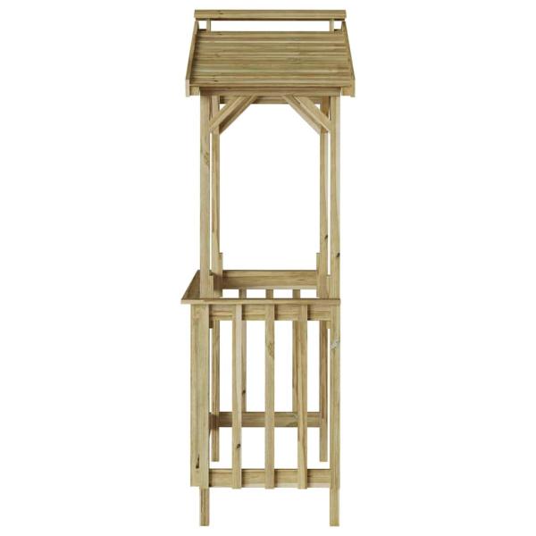 BBQ Schuppen 133,5x63x200 cm Imprägniertes Kiefernholz