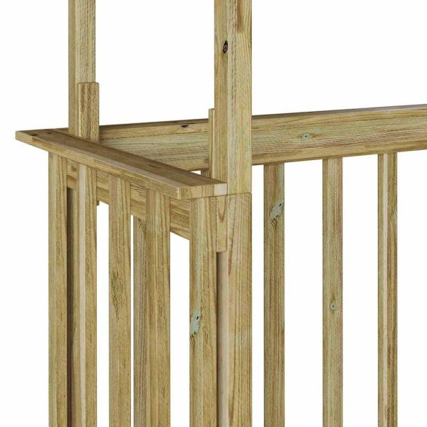 BBQ Schuppen 133,5x63x200 cm Imprägniertes Kiefernholz