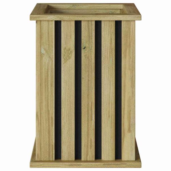 Gartenpflanzer mit Folie 33x33x45 cm imprägniertes Kiefernholz