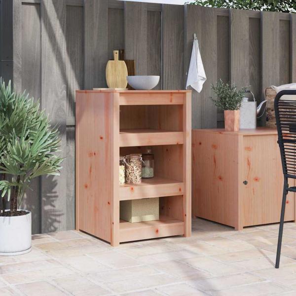 ARDEBO.de - Outdoor-Küchenschrank 55x55x92 cm Massives Douglasie