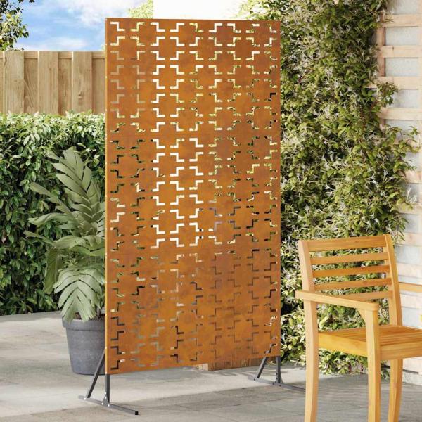 ARDEBO.de - Sichtschutz 100x50x180 cm aus wetterfestem Stahl