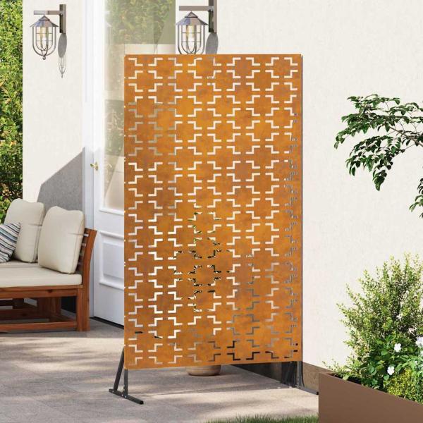 Sichtschutz 100x50x180 cm aus wetterfestem Stahl