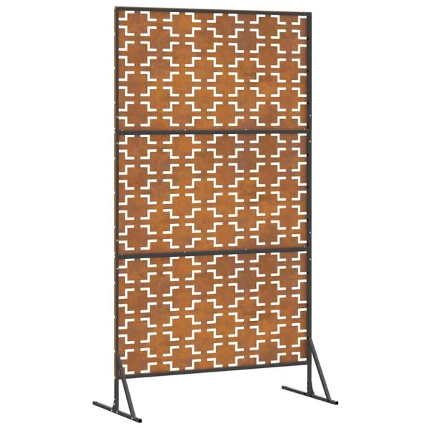 Sichtschutz 100x50x180 cm aus wetterfestem Stahl