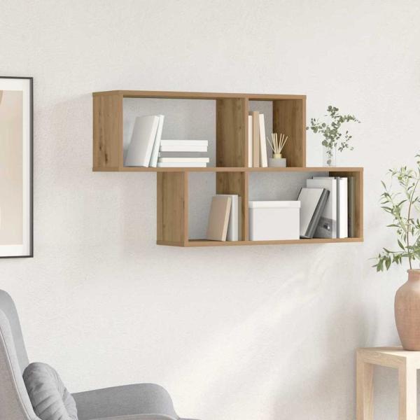ARDEBO.de - Wandregal Eichenholz 100x20x53 cm Konstruktion Holz