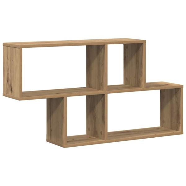 Wandregal Eichenholz 100x20x53 cm Konstruktion Holz