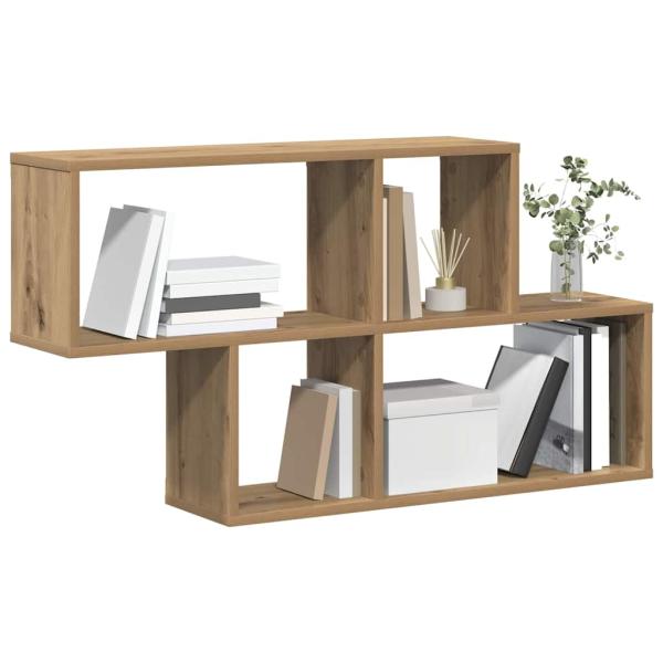 Wandregal Eichenholz 100x20x53 cm Konstruktion Holz