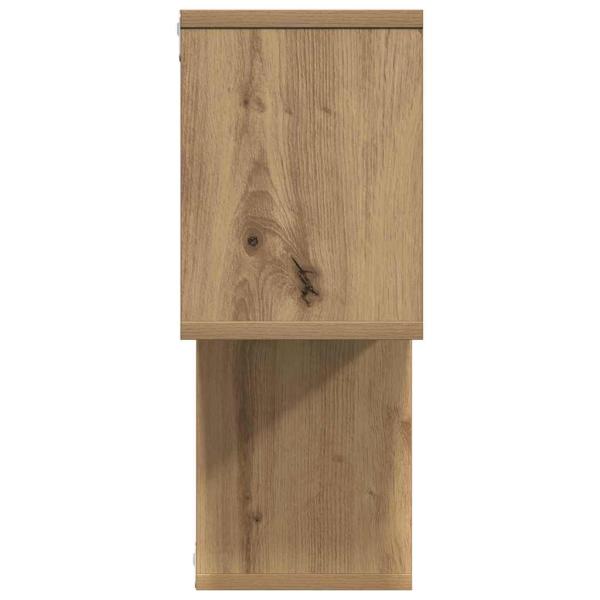 Wandregal Eichenholz 100x20x53 cm Konstruktion Holz