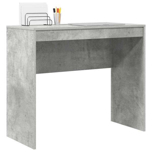 Schreibtisch Beton grau MDF mit beton-grauer Oberfläche