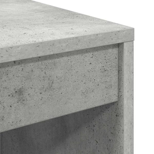 Schreibtisch Beton grau MDF mit beton-grauer Oberfläche