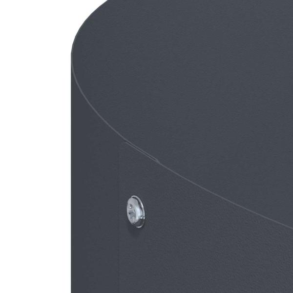 Anthrazit Metalltöpfe Anthrazit Metall Mittel Metallpflanzgefäße