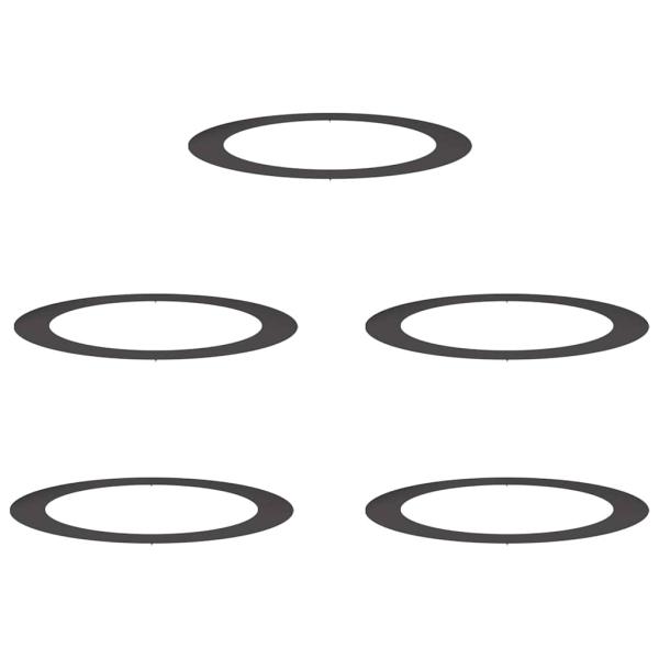 Schwarzes Pflanztopfset Schwarz Kunststoff Groß Langlebig