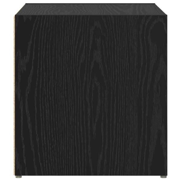 TV-Schränke - 4er Set, Schwarz Eiche, 37 x 35 x 37 cm, aus ingenieured Holz