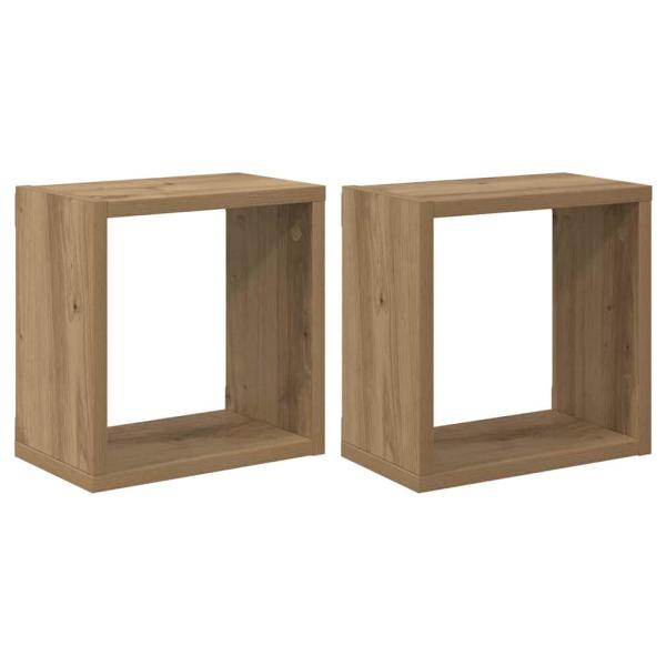 Wandregale Artisan-Eiche MDF 26 x 15 x 26 cm Wandmontage