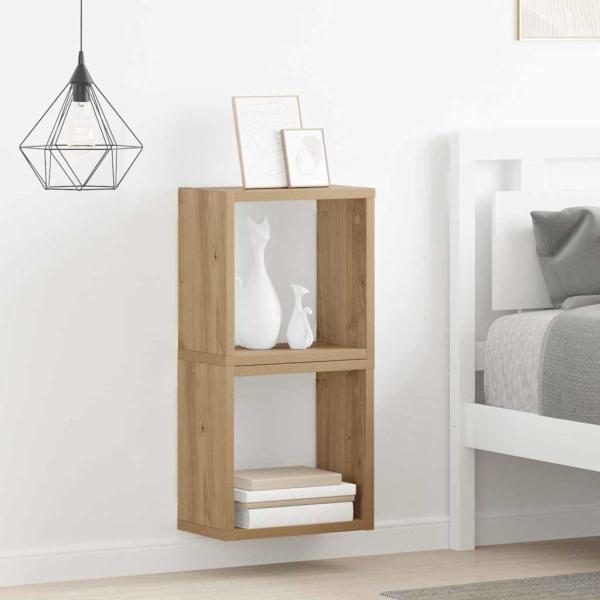 Wandregale Artisan-Eiche MDF 26 x 15 x 26 cm Wandmontage
