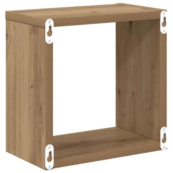 Wandregale Artisan-Eiche MDF 26 x 15 x 26 cm Wandmontage