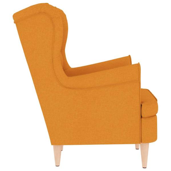 ARDEBO.de - Sessel Dunkelgelb 74x84x100 cm Stoff