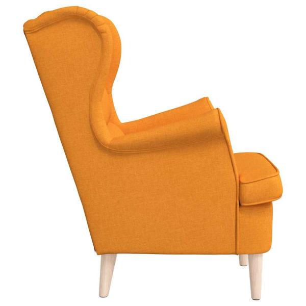 Sessel Dunkelgelb 74x84x100 cm Stoff