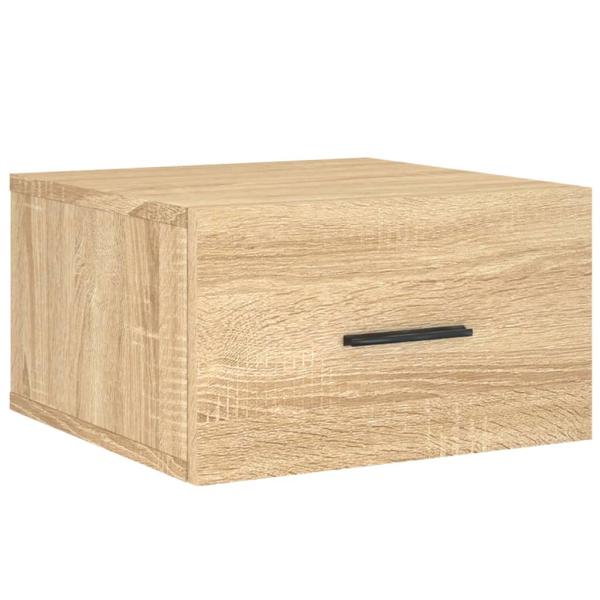 Wand-Nachttische 2 Stk. Sonoma-Eiche 35x35x20 cm