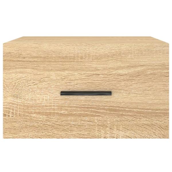 Wand-Nachttische 2 Stk. Sonoma-Eiche 35x35x20 cm