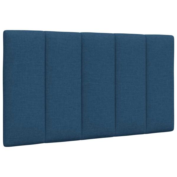 Bett mit Matratze "Hanko" Blau 90x200 cm Stoff