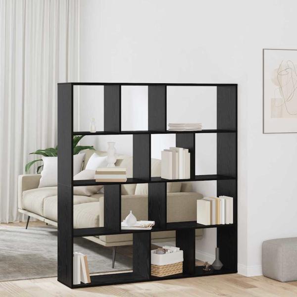ARDEBO.de - Bücherregal Schwarze Eiche 132 x 29 x 141.5 cm Holzwerkstoff