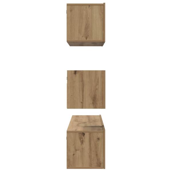 TV-Schrank-Set 4 pcs Eiche handwerklich 60 x 30 x 30 cm