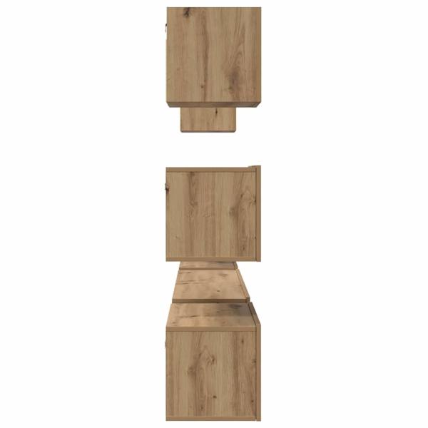 TV-Schrank-Set 8 pcs Eiche handwerklich 60 x 30 x 30 cm
