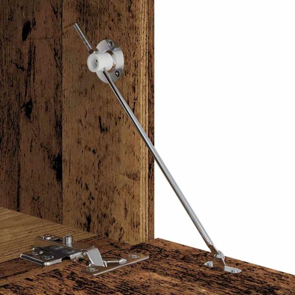 TV-Schrank Set mit Regal Wandmontiert Sonstiges mit Speicher mit Tür 6 pcs Altholz Mittel Holzwerkstoff