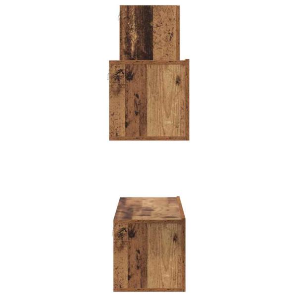 TV-Schrank-Set 4 pcs Altholz 30,5 x 30 x 60 cm Holzwerkstoff