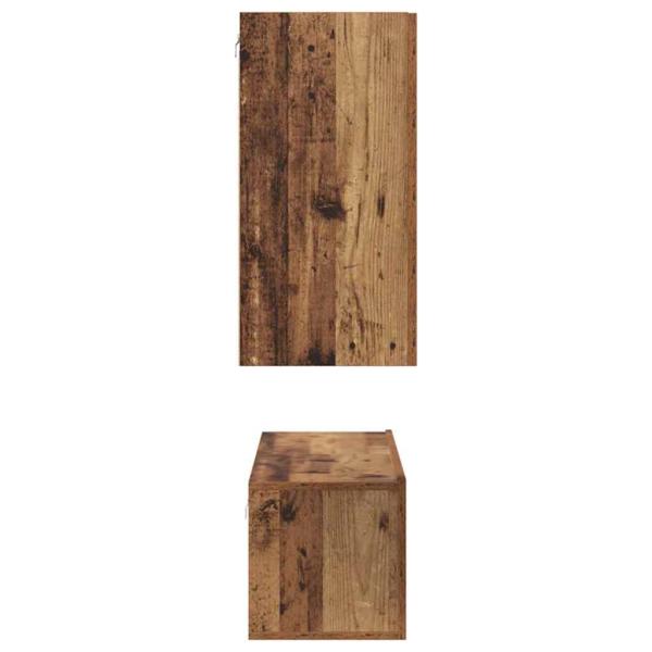 TV-Schrank-Set 6 pcs Altholz 60 x 30 x 30 cm Holzwerkstoff