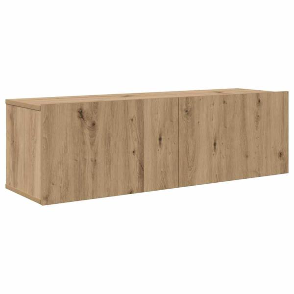 TV-Schrank-Set 8 pcs Eiche handwerklich 100 x 30 x 30 cm