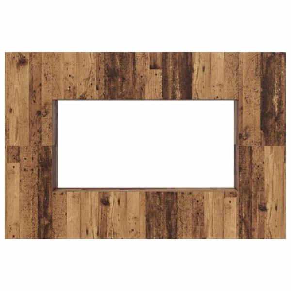 TV-Schrank-Set mit Regal Wandmontiert mit Speicher mit Tür 8 pcs Altholz 60 x 30 x 30 cm