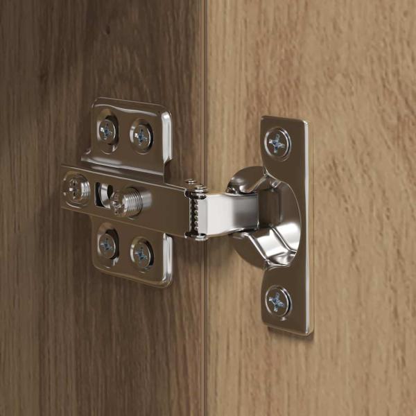 TV-Schrank-Set Wandmontiert mit Speicher mit Tür 6 pcs Eiche handwerklich