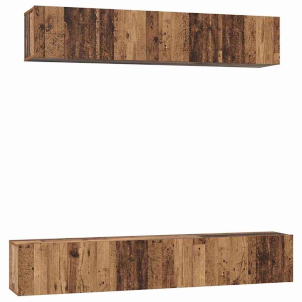 TV-Schrank Set 5 pcs Altholz Standard Mittel Holzwerkstoff